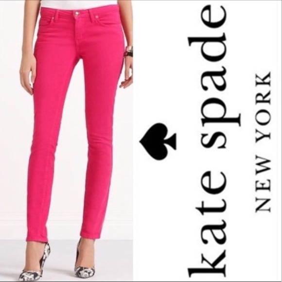 kate spade Pants - Kate Spade Pink Skinny Jeans